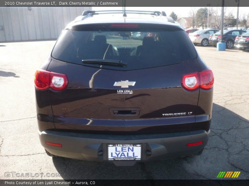 Dark Cherry Metallic / Cashmere 2010 Chevrolet Traverse LT