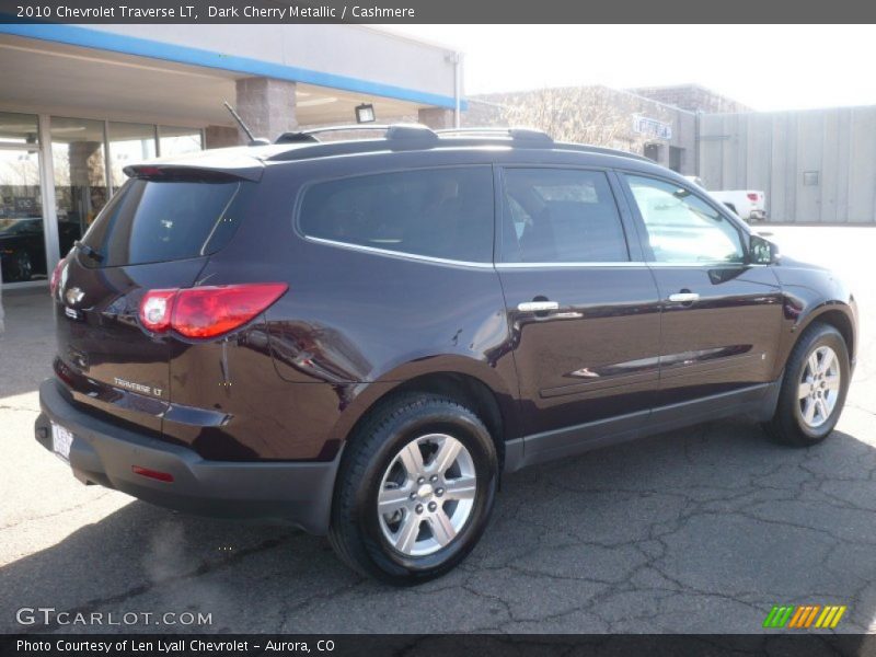 Dark Cherry Metallic / Cashmere 2010 Chevrolet Traverse LT