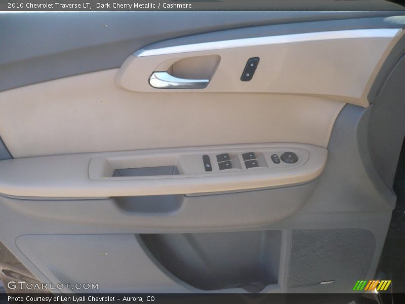 Dark Cherry Metallic / Cashmere 2010 Chevrolet Traverse LT