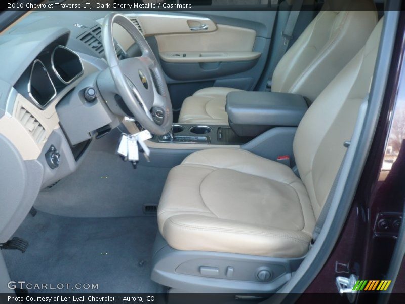 Dark Cherry Metallic / Cashmere 2010 Chevrolet Traverse LT