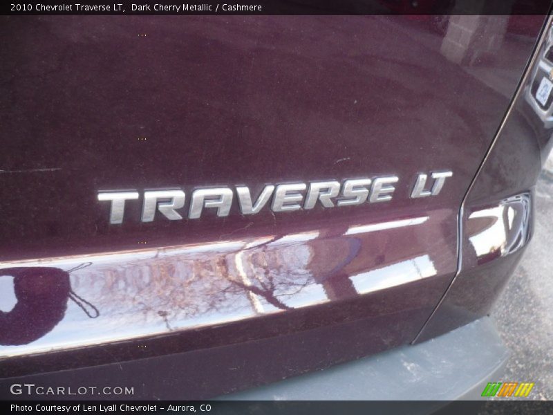 Dark Cherry Metallic / Cashmere 2010 Chevrolet Traverse LT