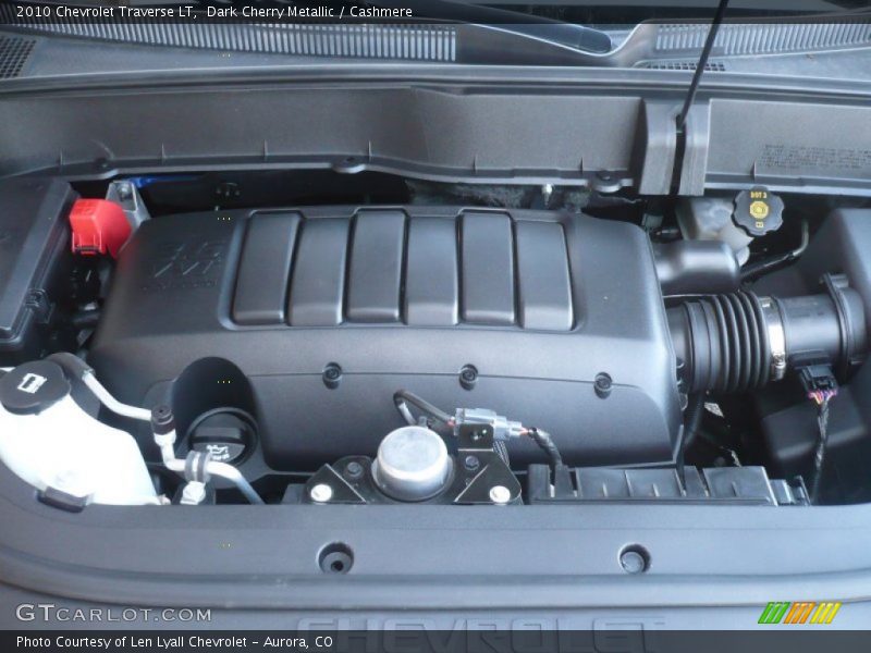 Dark Cherry Metallic / Cashmere 2010 Chevrolet Traverse LT