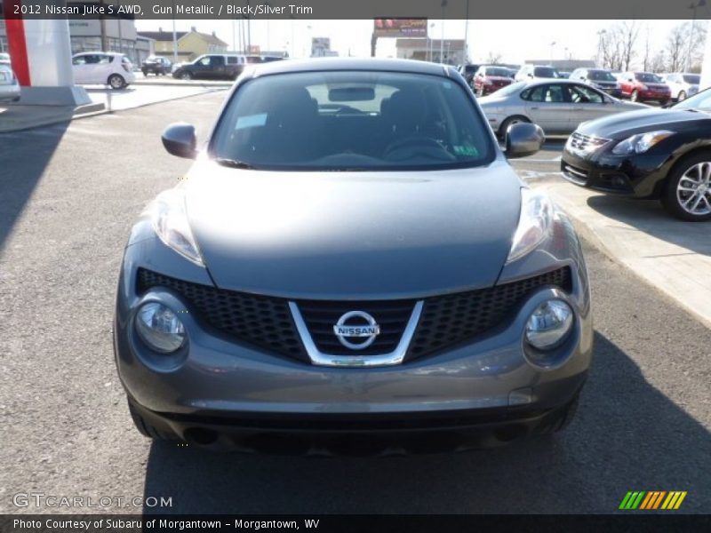 Gun Metallic / Black/Silver Trim 2012 Nissan Juke S AWD