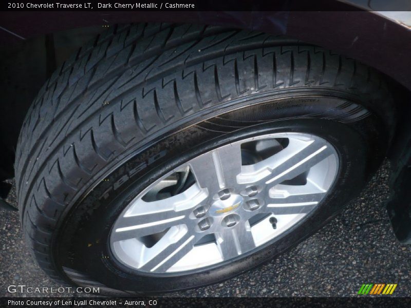 Dark Cherry Metallic / Cashmere 2010 Chevrolet Traverse LT
