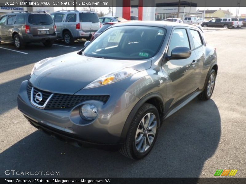Gun Metallic / Black/Silver Trim 2012 Nissan Juke S AWD