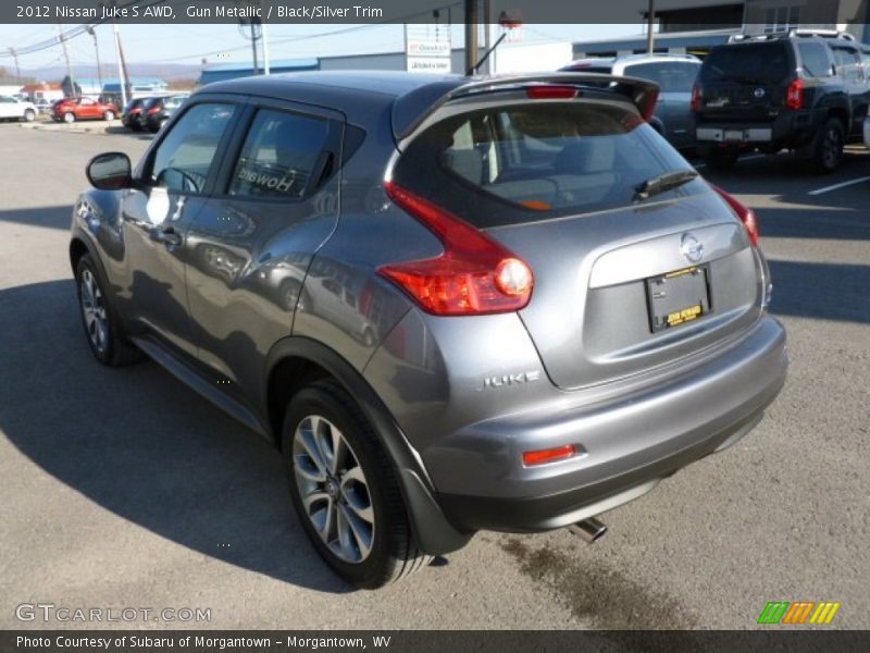 Gun Metallic / Black/Silver Trim 2012 Nissan Juke S AWD