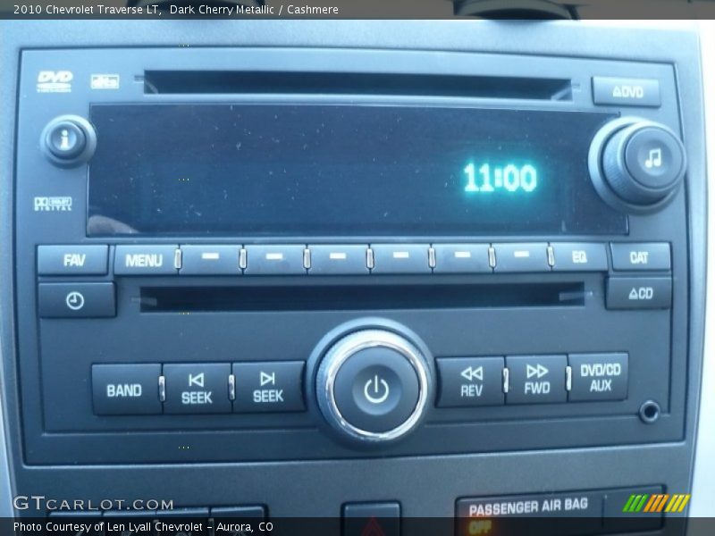 Dark Cherry Metallic / Cashmere 2010 Chevrolet Traverse LT