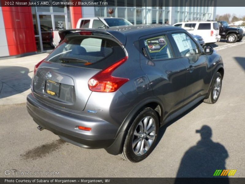 Gun Metallic / Black/Silver Trim 2012 Nissan Juke S AWD