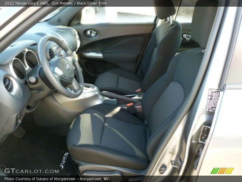 Gun Metallic / Black/Silver Trim 2012 Nissan Juke S AWD