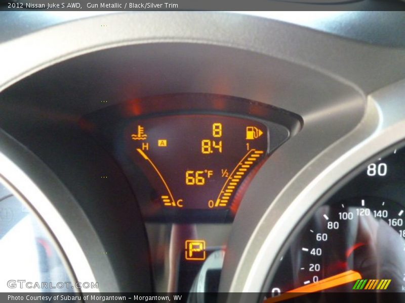 Gun Metallic / Black/Silver Trim 2012 Nissan Juke S AWD