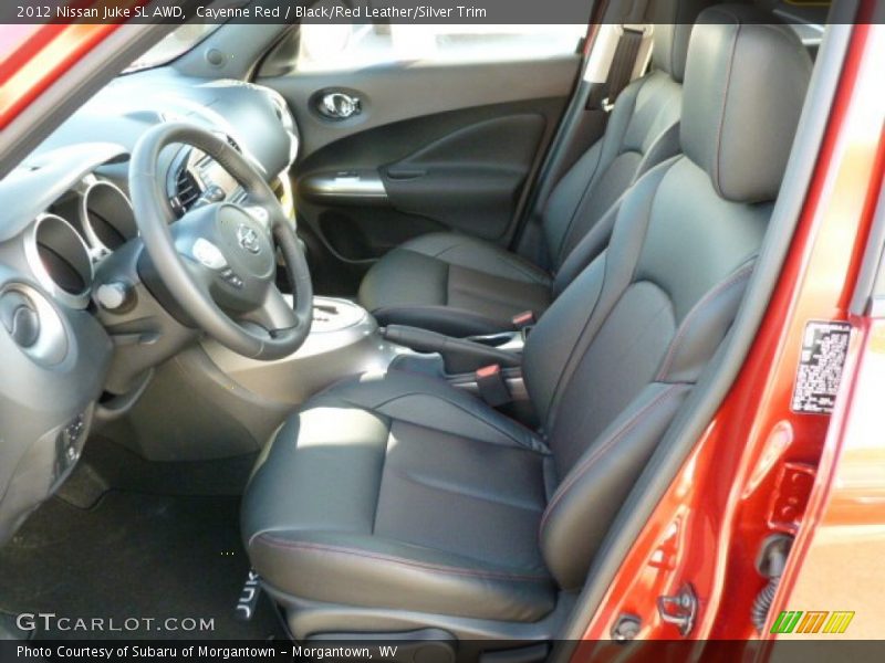 Cayenne Red / Black/Red Leather/Silver Trim 2012 Nissan Juke SL AWD