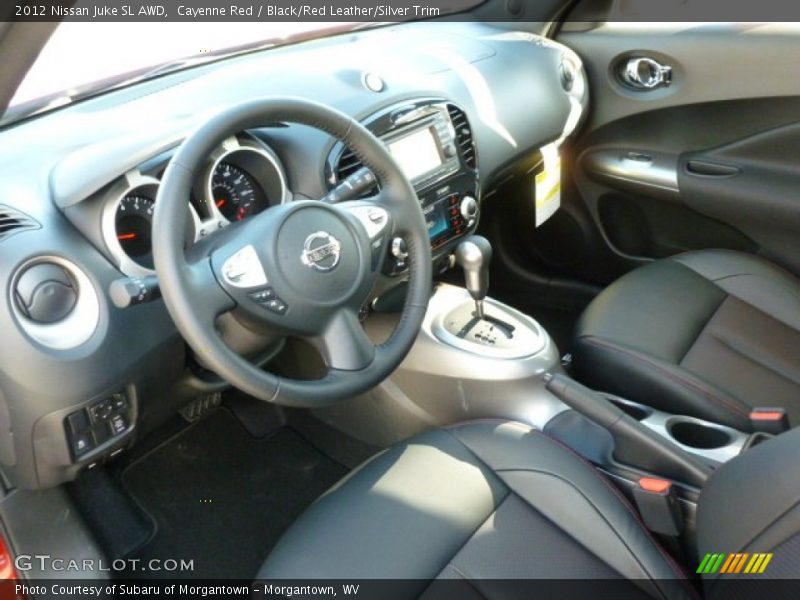 Cayenne Red / Black/Red Leather/Silver Trim 2012 Nissan Juke SL AWD