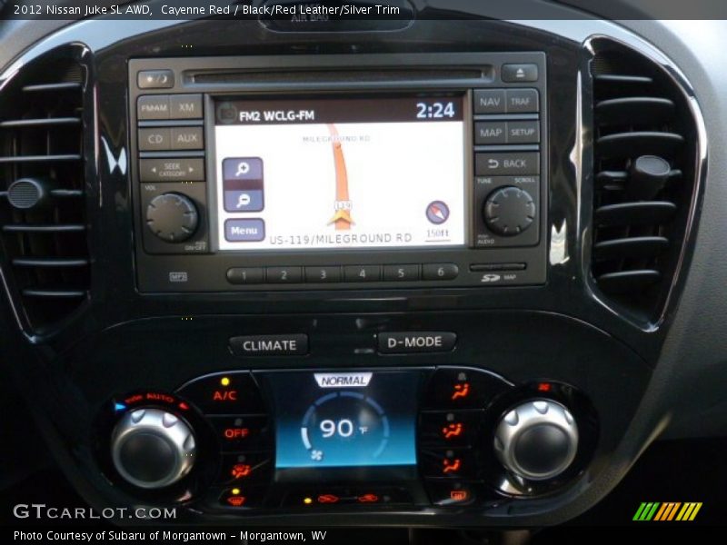 Cayenne Red / Black/Red Leather/Silver Trim 2012 Nissan Juke SL AWD