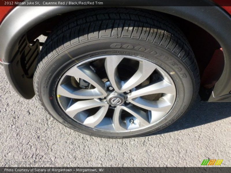 Cayenne Red / Black/Red/Red Trim 2012 Nissan Juke SV