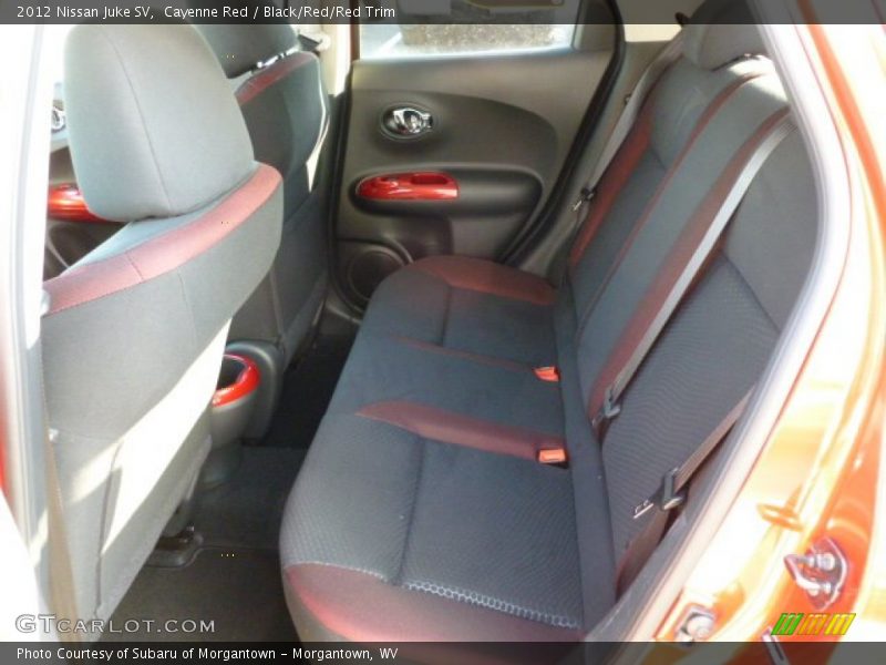 Cayenne Red / Black/Red/Red Trim 2012 Nissan Juke SV
