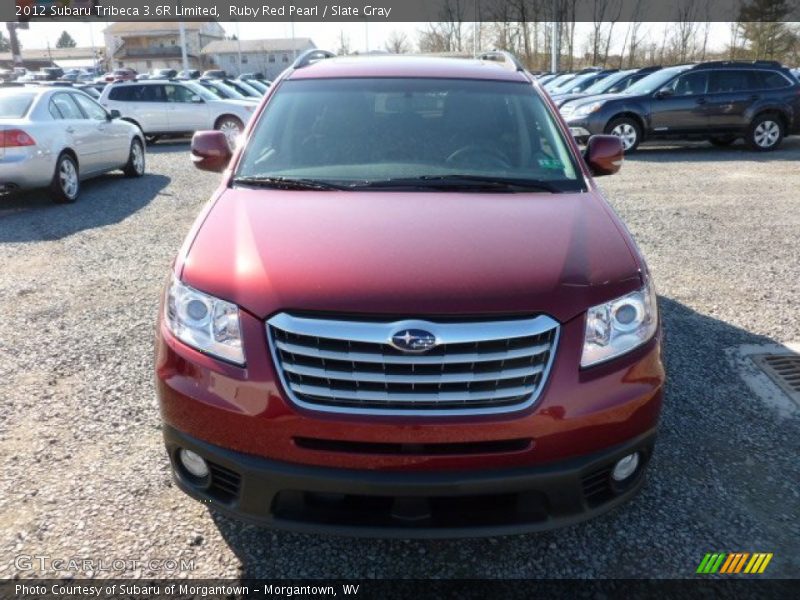 Ruby Red Pearl / Slate Gray 2012 Subaru Tribeca 3.6R Limited