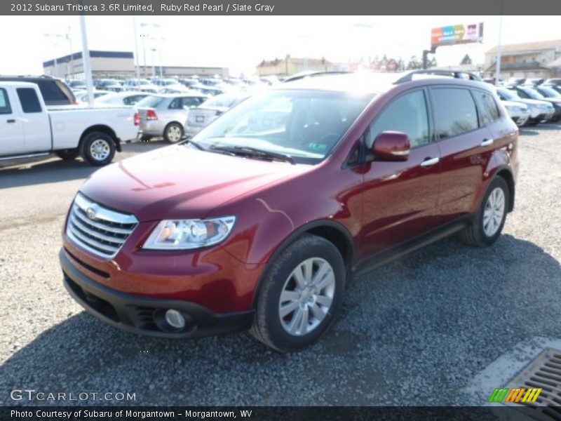 Ruby Red Pearl / Slate Gray 2012 Subaru Tribeca 3.6R Limited