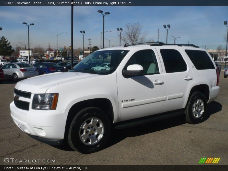 Summit White / Dark Titanium/Light Titanium 2007 Chevrolet Tahoe LT 4x4