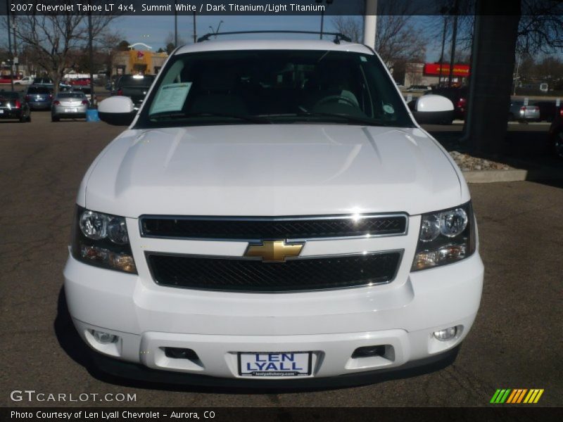 Summit White / Dark Titanium/Light Titanium 2007 Chevrolet Tahoe LT 4x4