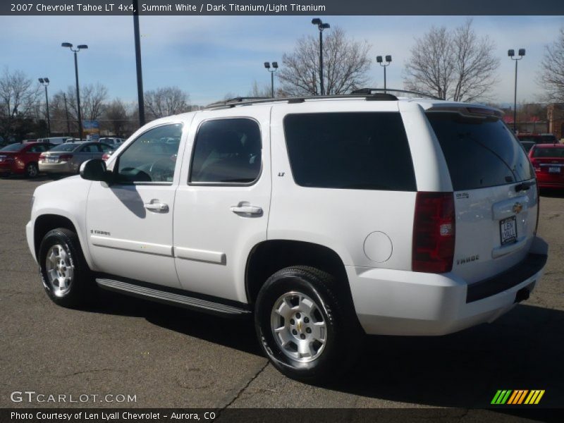 Summit White / Dark Titanium/Light Titanium 2007 Chevrolet Tahoe LT 4x4