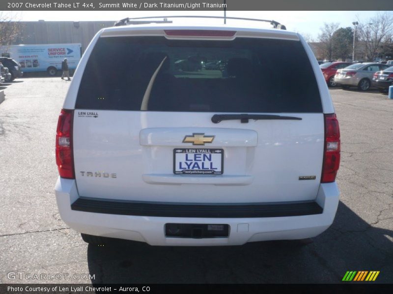 Summit White / Dark Titanium/Light Titanium 2007 Chevrolet Tahoe LT 4x4