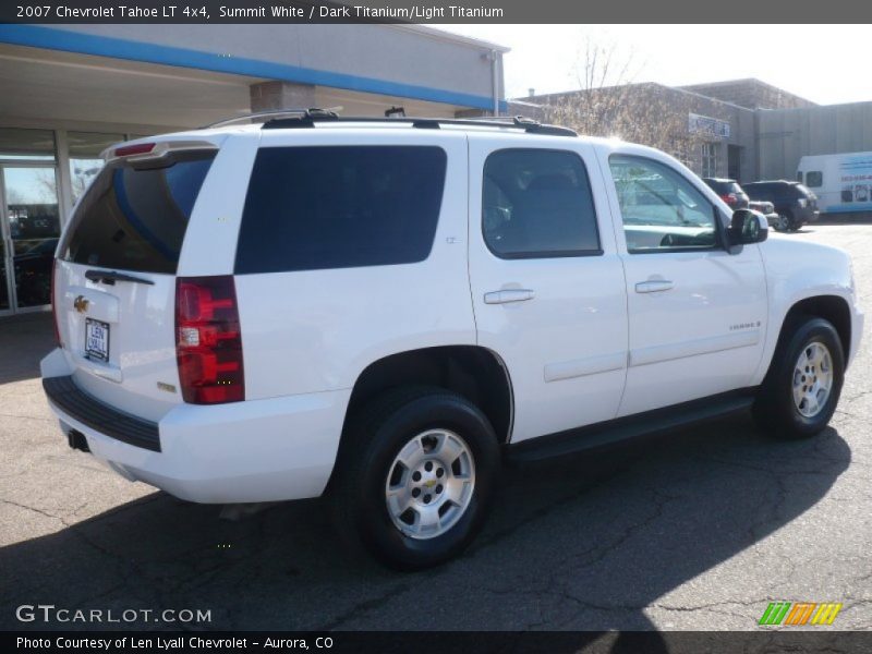 Summit White / Dark Titanium/Light Titanium 2007 Chevrolet Tahoe LT 4x4