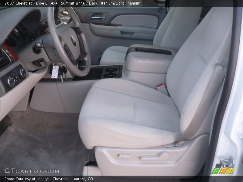 Summit White / Dark Titanium/Light Titanium 2007 Chevrolet Tahoe LT 4x4