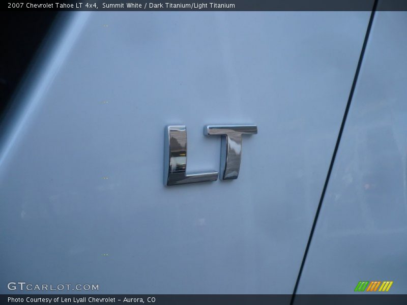 Summit White / Dark Titanium/Light Titanium 2007 Chevrolet Tahoe LT 4x4