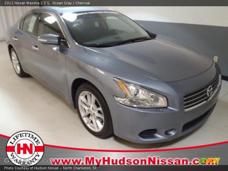 Ocean Gray / Charcoal 2011 Nissan Maxima 3.5 S