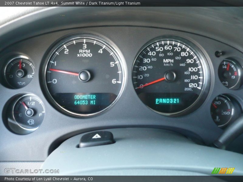Summit White / Dark Titanium/Light Titanium 2007 Chevrolet Tahoe LT 4x4
