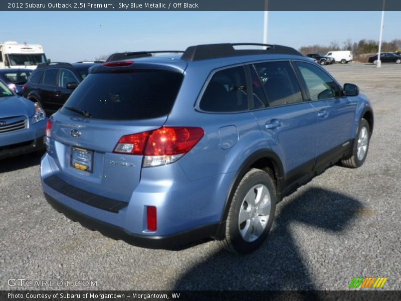 Sky Blue Metallic / Off Black 2012 Subaru Outback 2.5i Premium