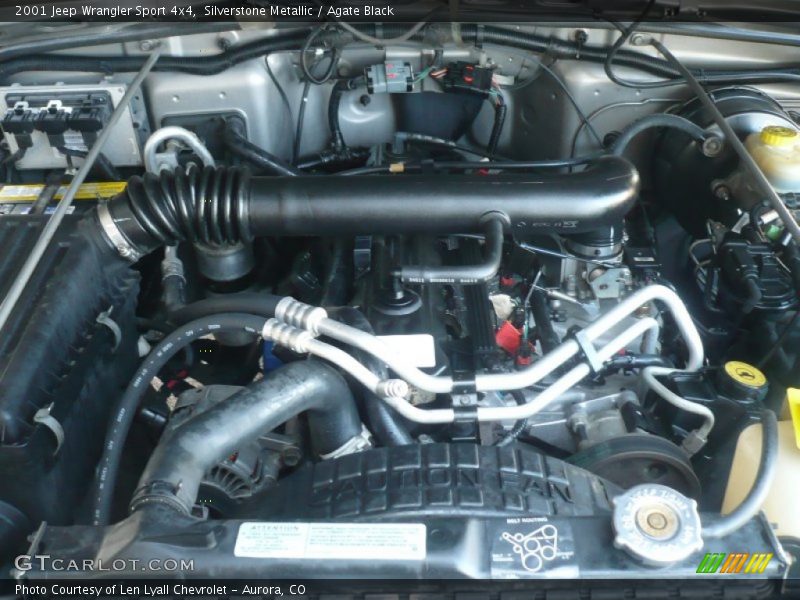 Silverstone Metallic / Agate Black 2001 Jeep Wrangler Sport 4x4