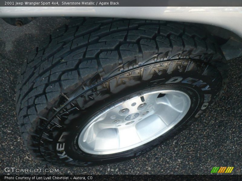 Silverstone Metallic / Agate Black 2001 Jeep Wrangler Sport 4x4