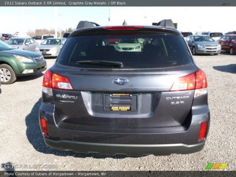 Graphite Gray Metallic / Off Black 2012 Subaru Outback 3.6R Limited