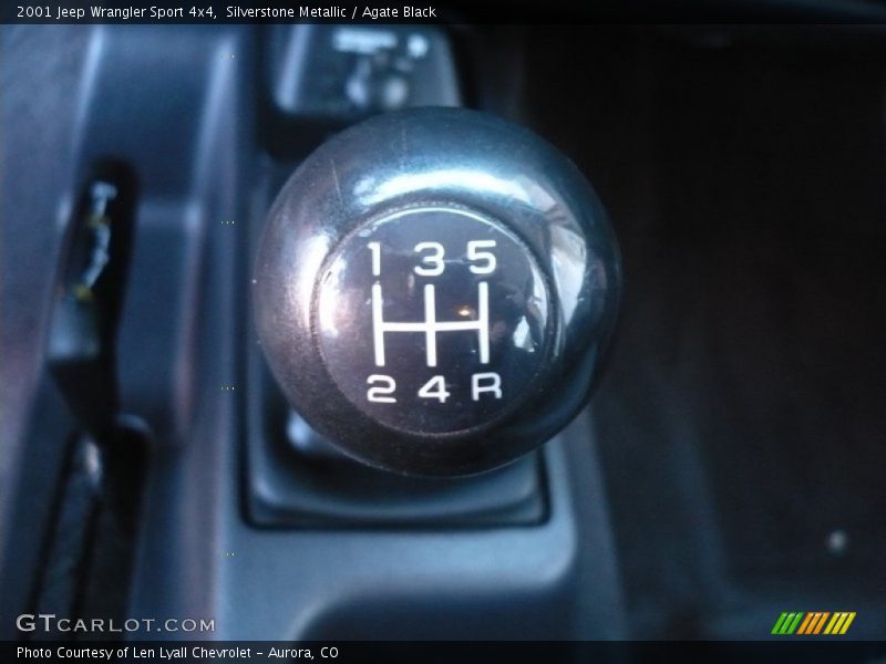 Silverstone Metallic / Agate Black 2001 Jeep Wrangler Sport 4x4