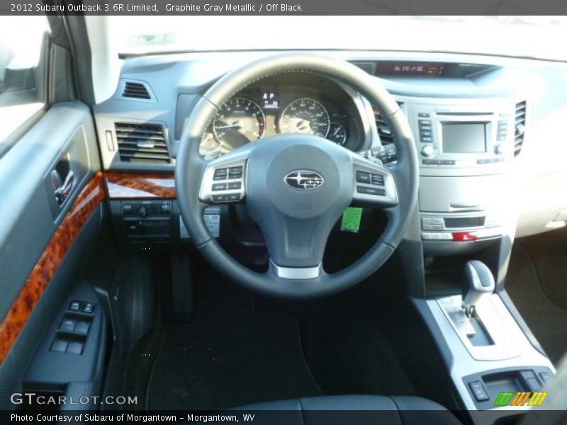 Graphite Gray Metallic / Off Black 2012 Subaru Outback 3.6R Limited