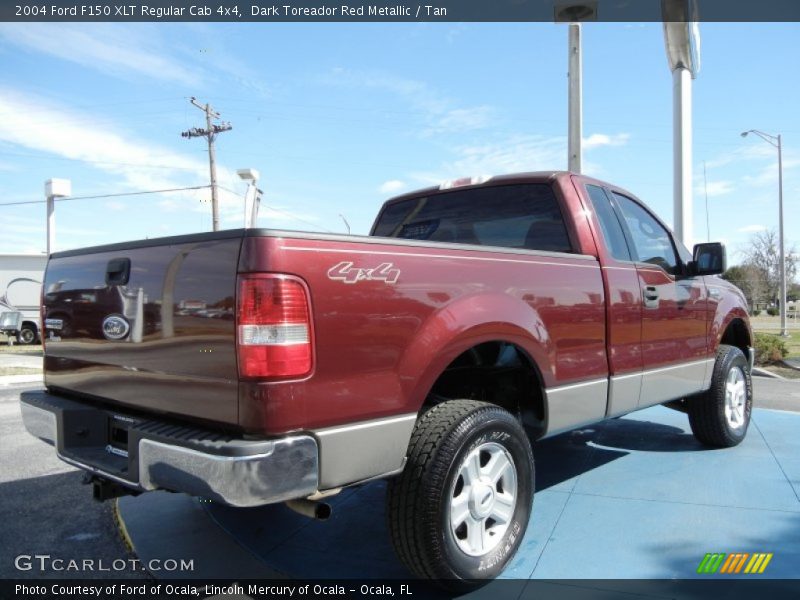 Dark Toreador Red Metallic / Tan 2004 Ford F150 XLT Regular Cab 4x4