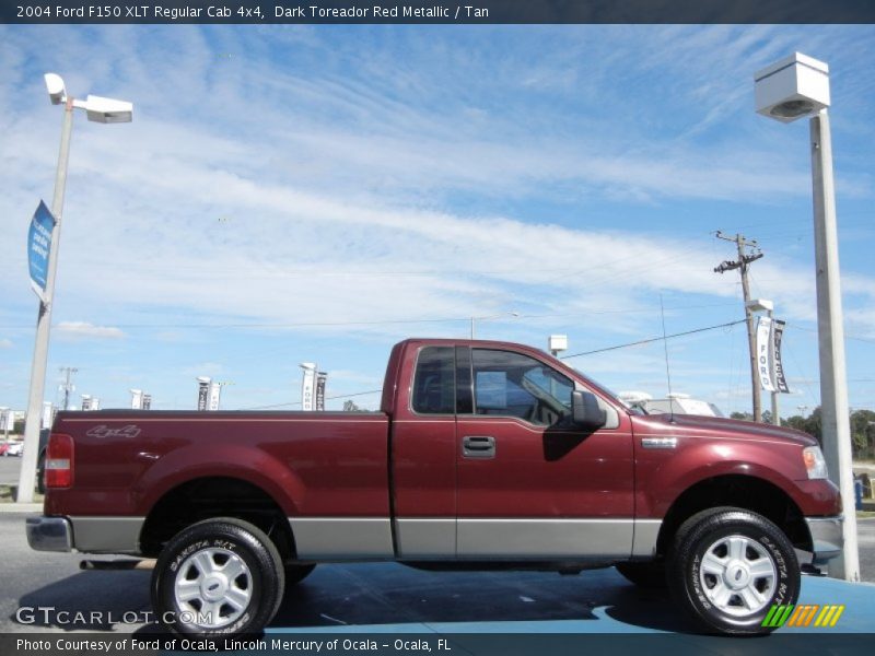  2004 F150 XLT Regular Cab 4x4 Dark Toreador Red Metallic