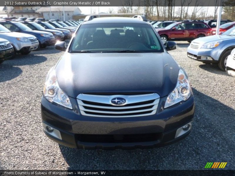 Graphite Gray Metallic / Off Black 2012 Subaru Outback 2.5i