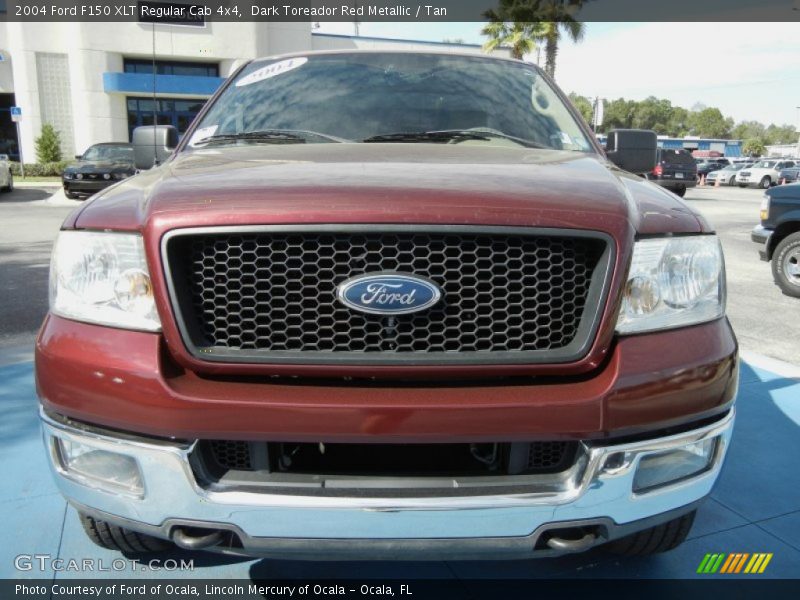 Dark Toreador Red Metallic / Tan 2004 Ford F150 XLT Regular Cab 4x4