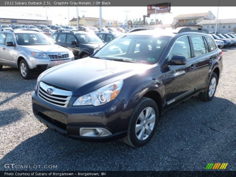 Graphite Gray Metallic / Off Black 2012 Subaru Outback 2.5i