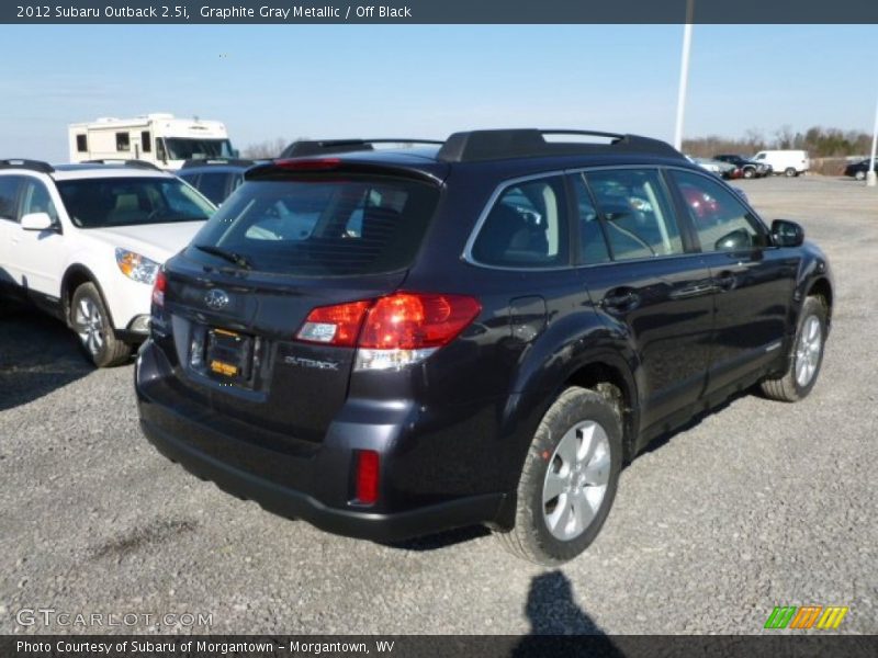 Graphite Gray Metallic / Off Black 2012 Subaru Outback 2.5i