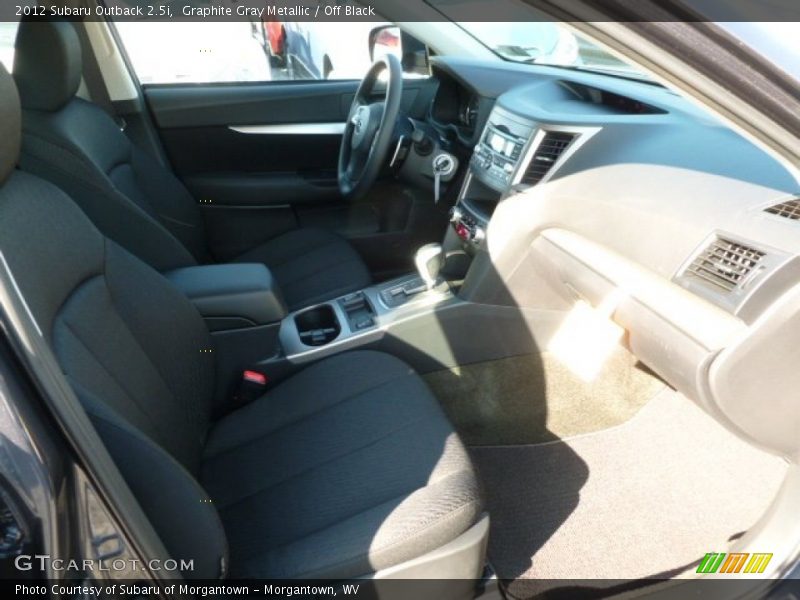 Graphite Gray Metallic / Off Black 2012 Subaru Outback 2.5i