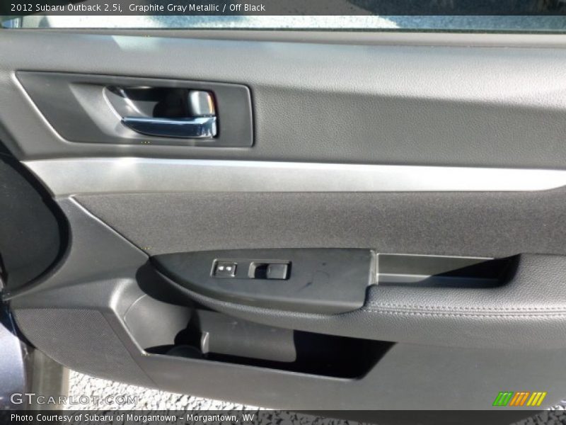 Graphite Gray Metallic / Off Black 2012 Subaru Outback 2.5i