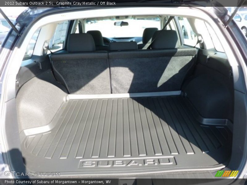 Graphite Gray Metallic / Off Black 2012 Subaru Outback 2.5i