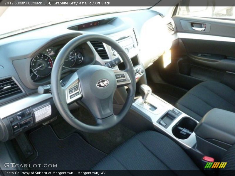 Graphite Gray Metallic / Off Black 2012 Subaru Outback 2.5i