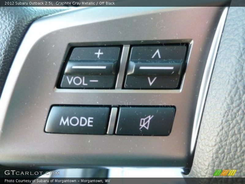 Graphite Gray Metallic / Off Black 2012 Subaru Outback 2.5i