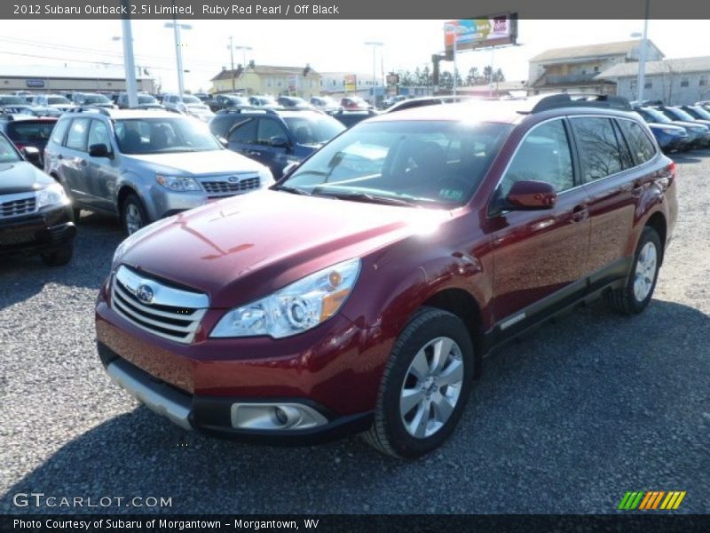 Ruby Red Pearl / Off Black 2012 Subaru Outback 2.5i Limited