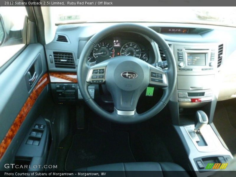 Ruby Red Pearl / Off Black 2012 Subaru Outback 2.5i Limited