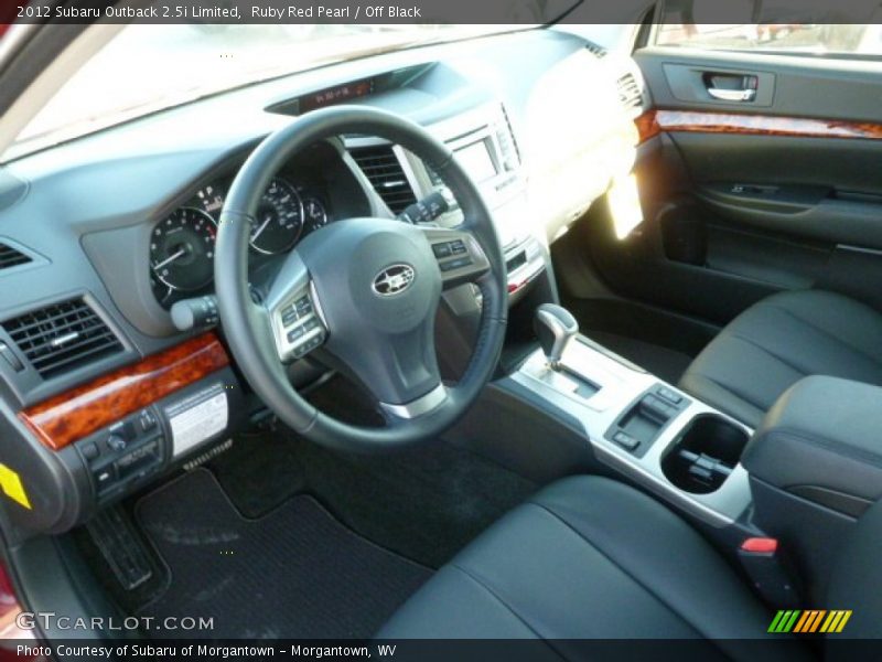 Ruby Red Pearl / Off Black 2012 Subaru Outback 2.5i Limited